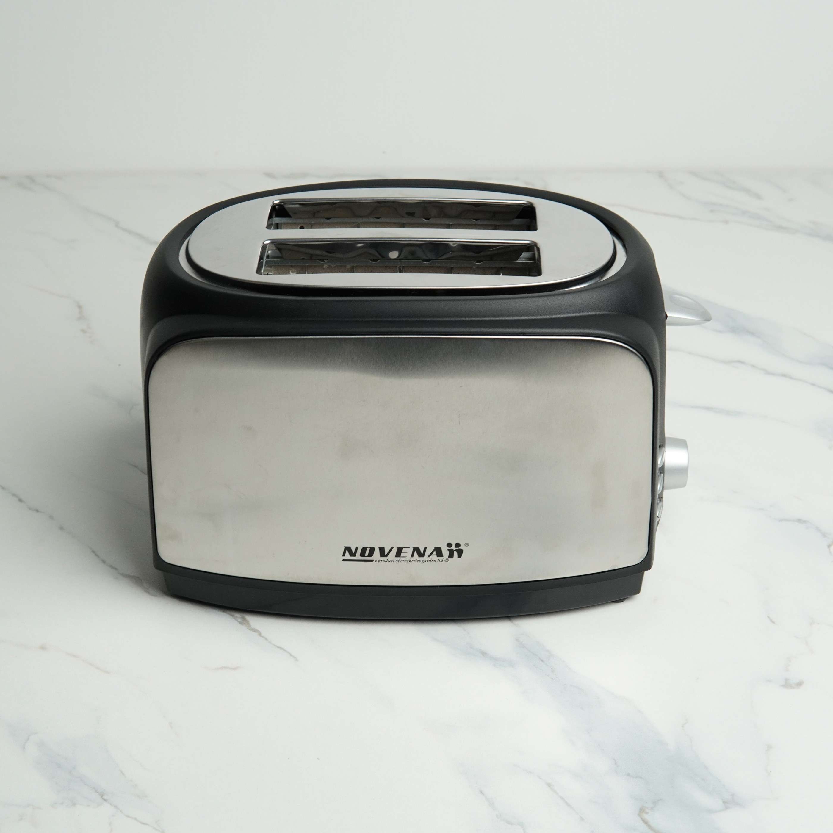 Novena NBT-2227 2-Slice Cool Touch Toaster – 700W with Stainless Steel Panels and Multi-Function Controls