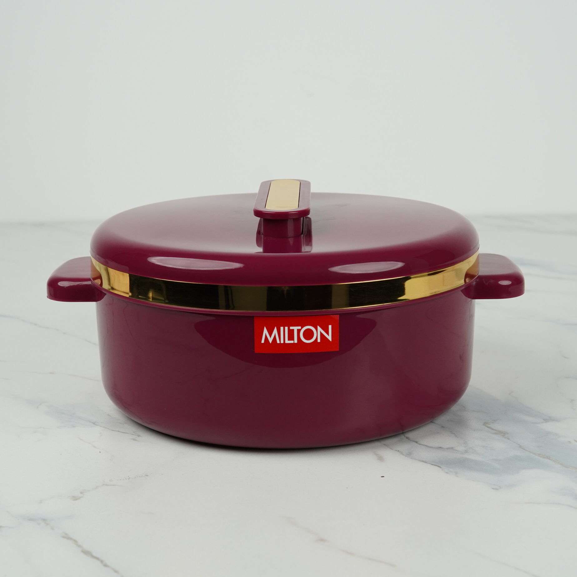 MILTON CURVE 2000 Thermoware Insulated Casserole - 2L | PU Insulated | BPA Free | Hot & Cold Storage