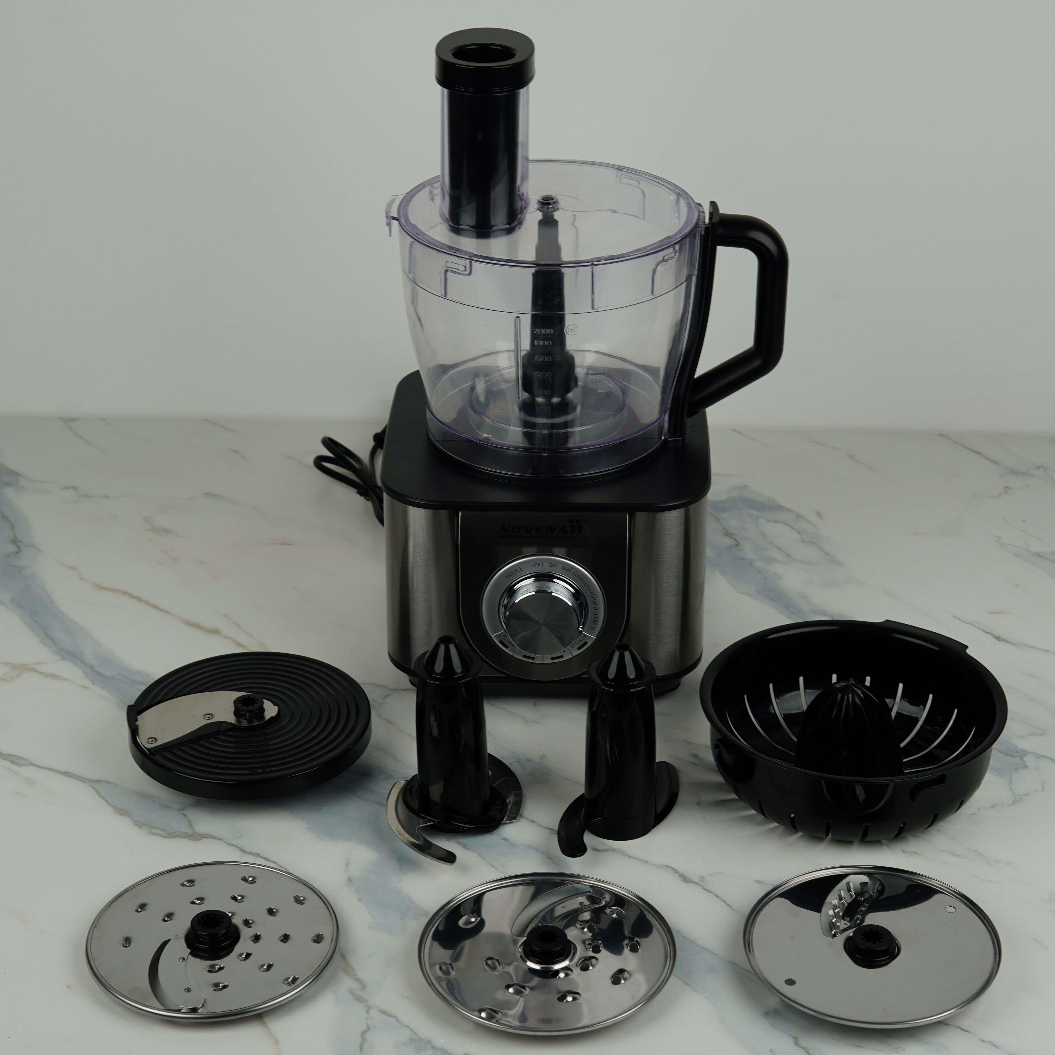 Novena NMFP-780 Top 8 Blade Food Processor – 1400W Full Copper Motor, 3.2L Capacity Multi-Functional Kitchen Helper